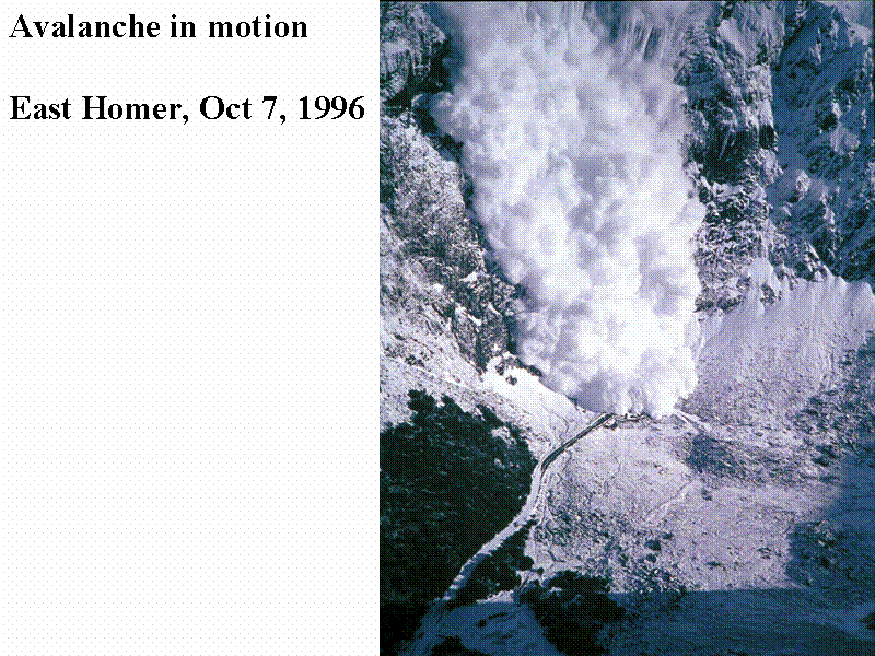 Avalanche in motion

East Homer, Oct 7...