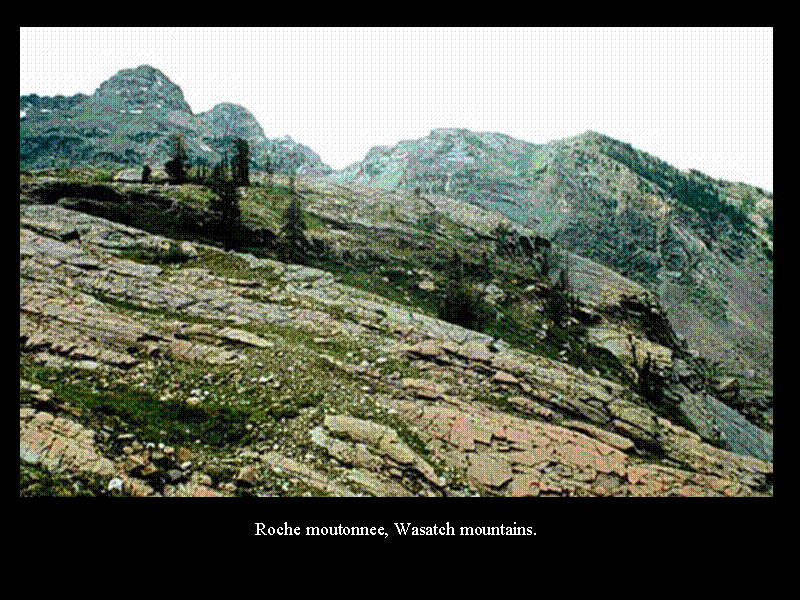 Roche moutonnee, Wasatch mountains.