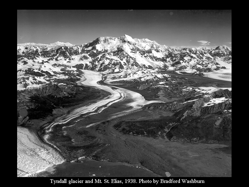 Tyndall glacier and Mt. St. Elias, 1938....
