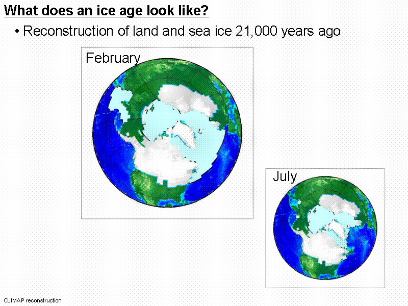 What does an ice age look like?