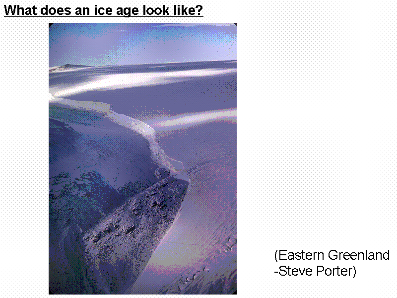 What does an ice age look like?