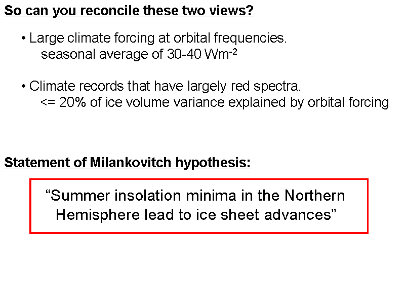 So can you reconcile these two views?