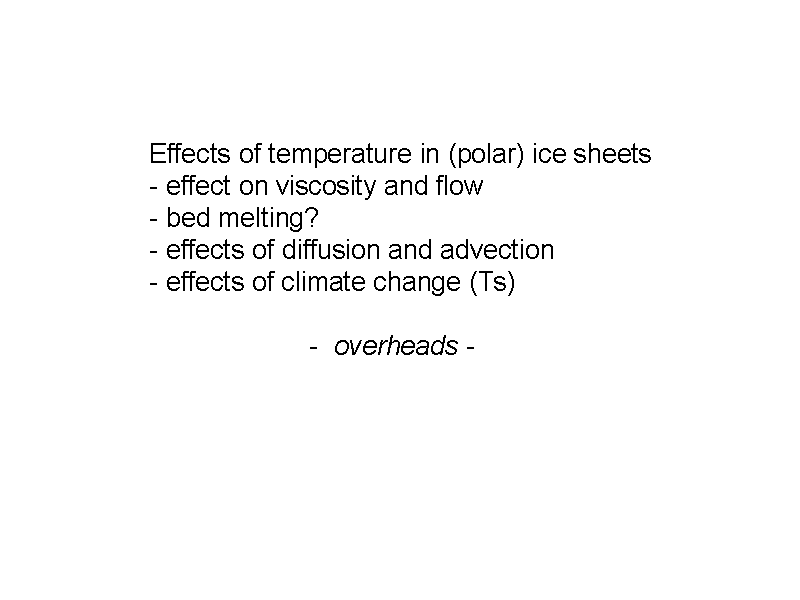 Effects of temperature in (polar) ice sh...
