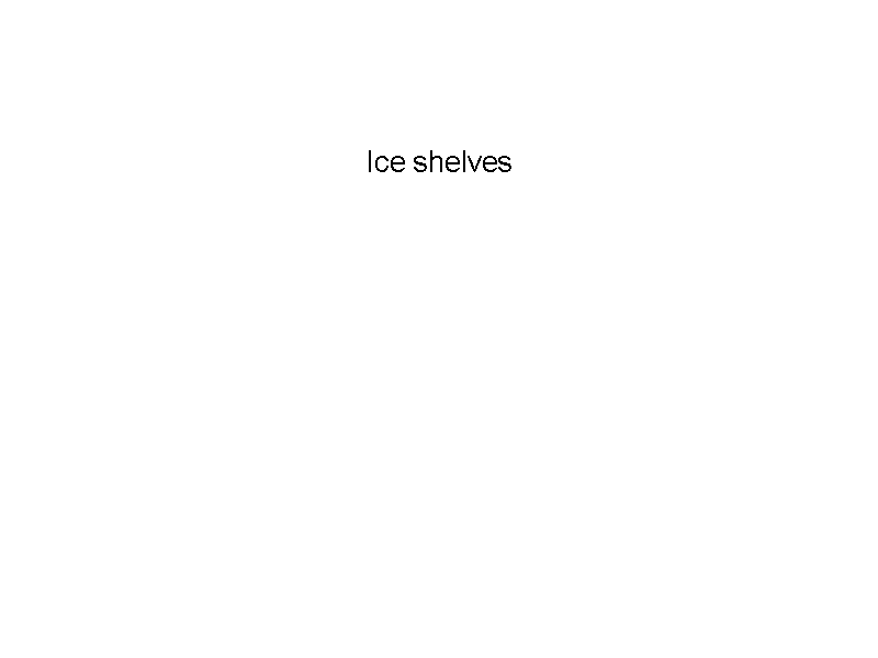 Ice shelves