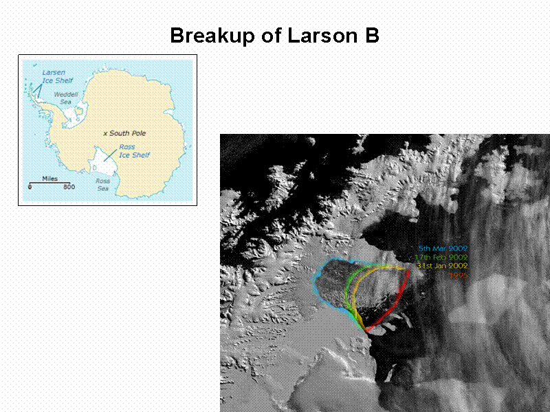 Breakup of Larson B