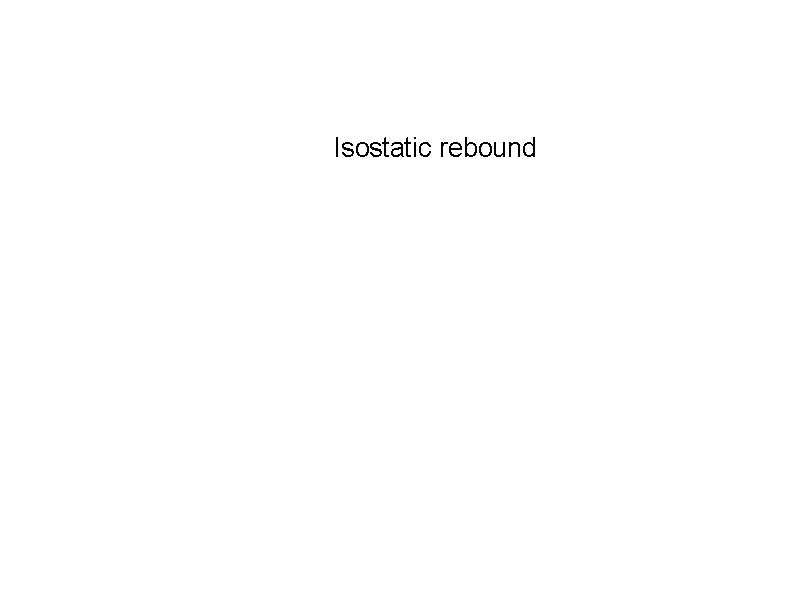 Isostatic rebound